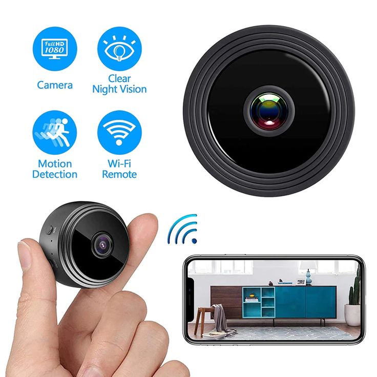 A9 Mini WiFi Spy Camera for Home Security, Office Monitoring, Baby/Nanny Cam & Remote Surveillance