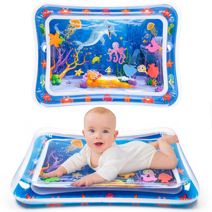 Inflatable Baby Water Play Mat for Infants & Kids