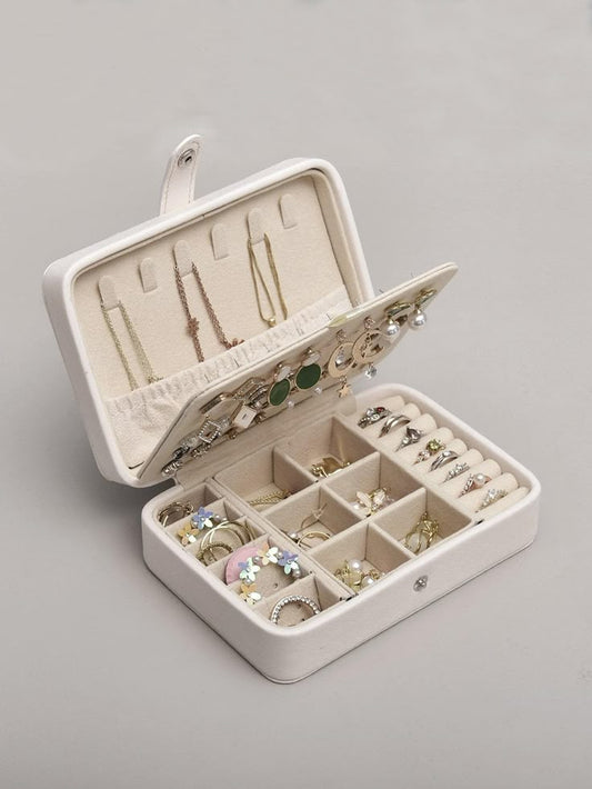 Blush Velvet Luxe Jewelry Organizer Box