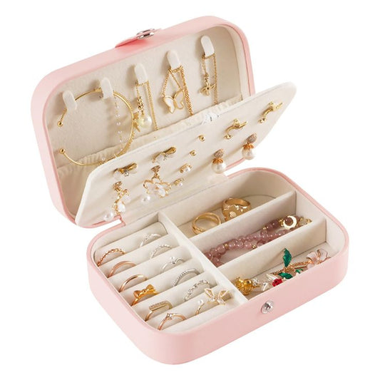 Blush Velvet Luxe Jewelry Organizer Box