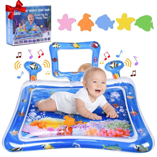 Inflatable Baby Water Play Mat for Infants & Kids