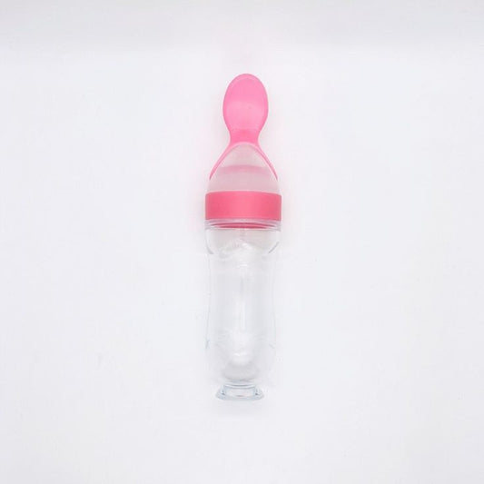 Baby Spoon Feeder Bottle | BPA-Free | Soft Silicone Feeding