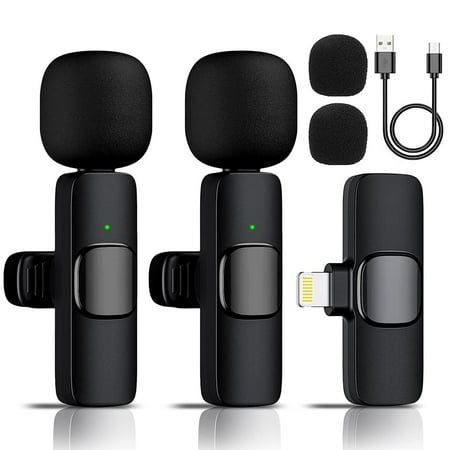 EchoMic Dual Wireless Microphone for Vlogging, Interviews, YouTube, Live Streaming & Podcasts (iOS Compatible)